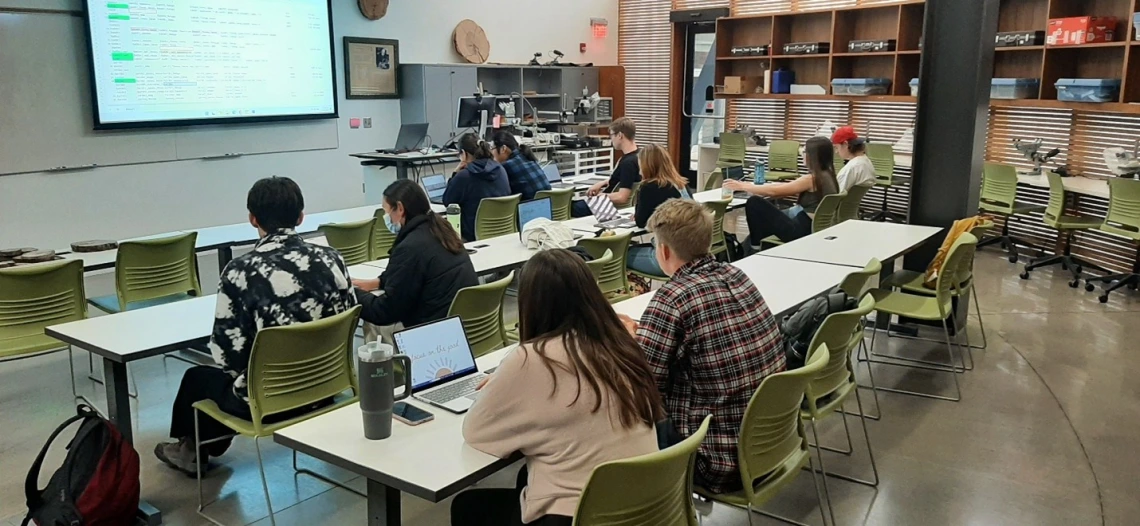 CURE students in the classroom.